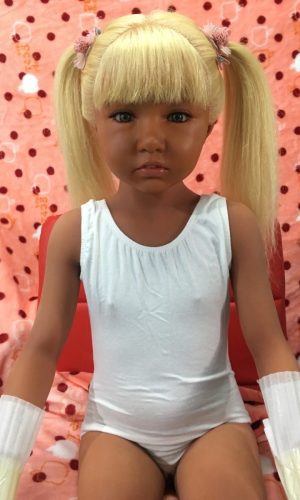 MiniRealDoll 108CM Coco ( TPE Body with Hard Silicone Head) (Dark Tan Tone)